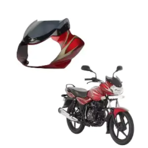 Discover 100cc Headlight Visor red And Black