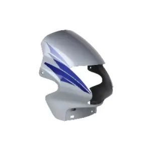 Hero Passion Plus Headlight Visor silver And Blue