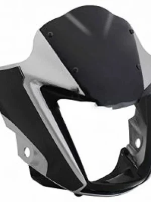 Head Light Mask for Hero Splendor Ismrt Bk grey