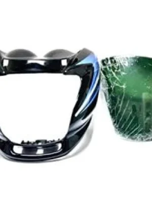 Head Light Mask for Hero Splendor Ismrt New Model 110cc Grey silver