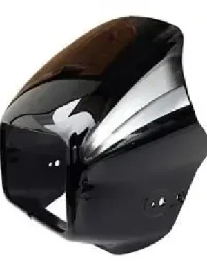 Head Light Mask for Hero Splendor Plus 2019 Bk silver