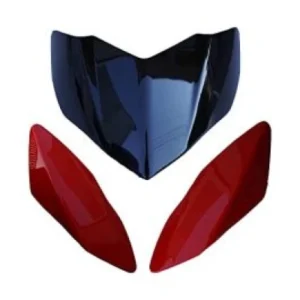 Head Light Visor Mask Bajaj Pulsar 135cc S red