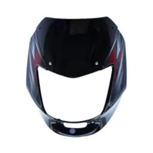 Head Light Visor Mask Bajaj Cp 100 N s 2015 Black  Red Sticker