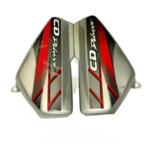 Side Panel For Hero Cd 100 Deluxe 2012 Model Type4 Sticker Silver Red Colour
