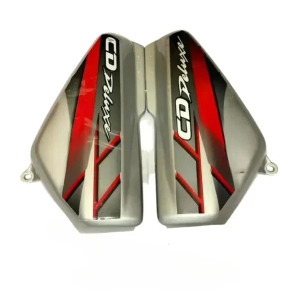 Side Panel For Hero Cd 100 Deluxe 2012 Model Type4 Sticker Silver Red Colour