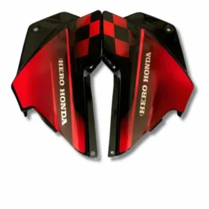 Side Panel For Hero Glamour Type1 Asfs Black Red Colour