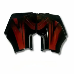 Side Panel For Hero Passion Alloy Wheel Black Red Colour