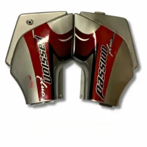 Side Panel For Hero Passion Plus D Silver Red Colour