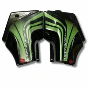 Side Panel For Hero Passion Pro Type 1 Black Green Colour