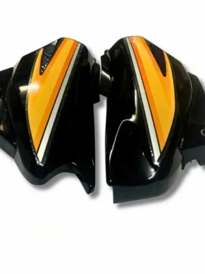 Side Panel For Hero Super Splendor Type1 Black Yellow Colour