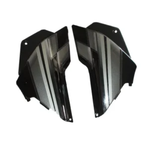 Side Panel Set Fit For Hero Glamour Latest Black Colour For Silver Bike