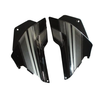 Side Panel Set Fit For Hero Glamour Latest Black Colour For Silver Bike