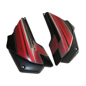 Side Panel Set Fit For Hero Glamour Latest Black Colour For Sports Red Bike