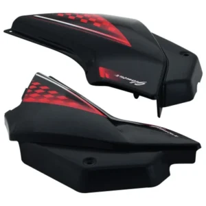 Side Panel Set Fit For Hero Glamour Latest New Model Type 6 Black For Red Bike