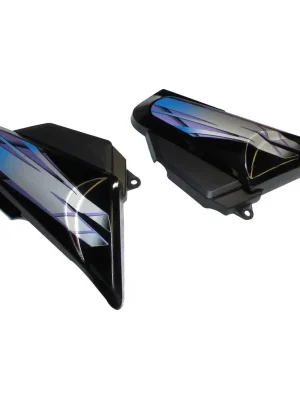 Side Panel Set Fit For Hero Hf deluxe Type 3 Black purple Sticker