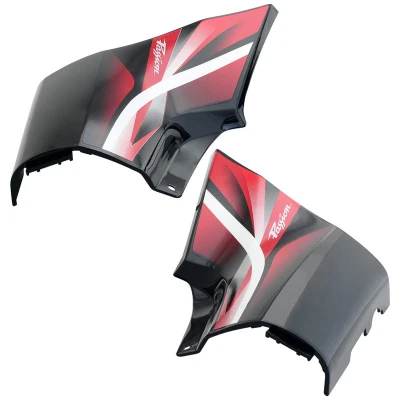 Side Panel Set Fit For Hero Passion Pro Type 3 Black Colour For Sport Red Bike red Sticker product image