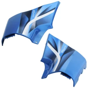 Side Panel Set Fit For Hero Passion Pro Type 3 Forest Blue Colour For Black Bike blue Sticker