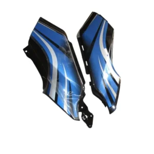 Side Panel Set Fit For Hero Passion Xpro Black Colour For Blue Bike blue Sticker