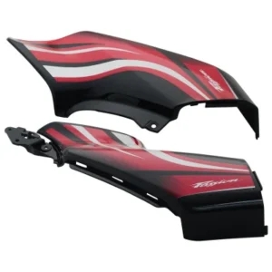 Side Panel Set Fit For Hero Passion Xpro Black Colour For Sport Red Bike red Sticker