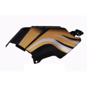 Side Panel Set Fit For Hero Passion Xpro Black Colour For Yellow Bike yellow Sticker