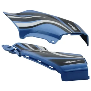 Side Panel Set Fit For Hero Passion Xpro Forest Blue Colour For Black Bike blue Sticker