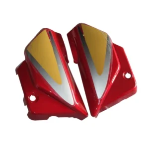 Side Panel Set Fit For Hero Splendor Plus Candy Blazing Red golden Sticker
