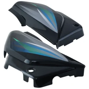 Side Panel Set Fit For Hero Splendor Pro black Alloy Wheels Black green Sticker