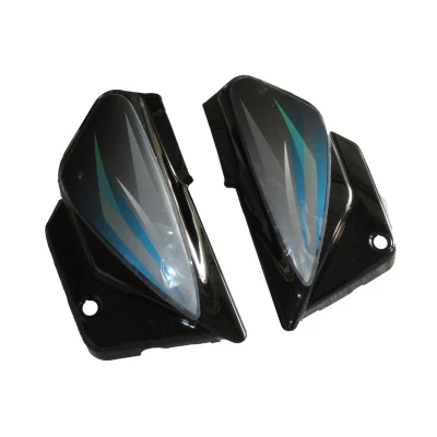 Side Panel Set Fit For Hero Splendor Pro black Alloy Wheels Black grey Sticker