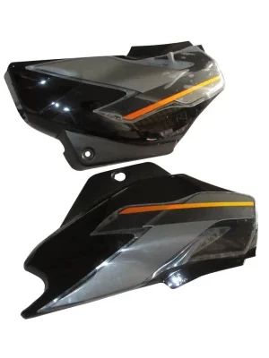 Side Panel Set Fit For Hero Super Splendor Black red Sticker