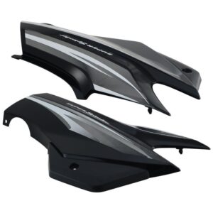 Side Panel Set Fit For Hero Super Splendor Latest type 2 Black grey Sticker product image