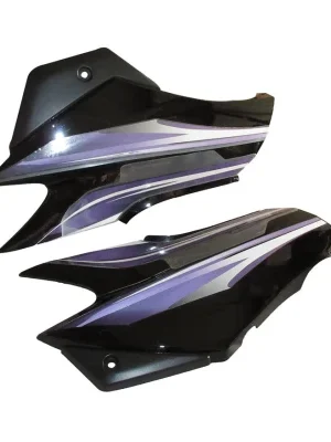 Side Panel Set Fit For Hero Super Splendor Latest type 2 Black purple Sticker product image