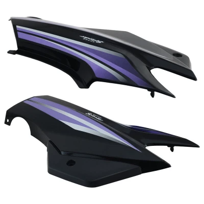 Side Panel Set Fit For Hero Super Splendor Latest type 3 Black purple Sticker