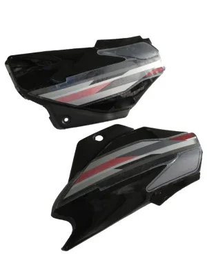 Side Panel Set Fit For Hero Super Splendor New Model Black Bike grey Sticker