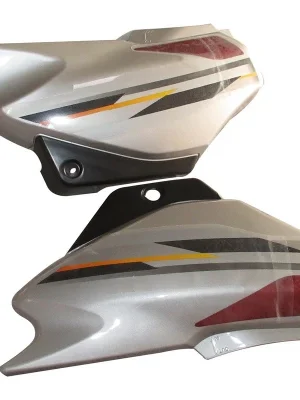 Side Panel Set Fit For Hero Super Splendor New Model Cloud Silver Colourfor Red Bike