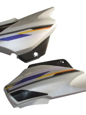 Side Panel Set Fit For Hero Super Splendor New Model Cloud Silver Colourpurple Sticker For Black Bike