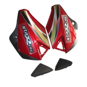 Side Panel Set Fit For TVS Starcity New Model Flame Red