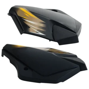 Side Panel Set Fit For TVS Starcvti 110 Cc New Model Black yellow Sticker product image
