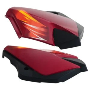 Side Panel Set Fit For TVS Starcvti 110 Cc New Model Flame Red
