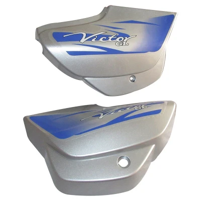 Side Panel Set Fit For TVS Victor Gx Force Silver