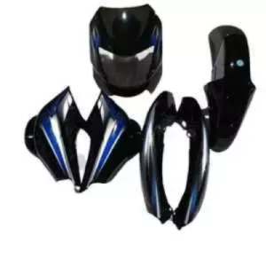 Black Blue Full Body Kit For Bajaj Ct 100 U31