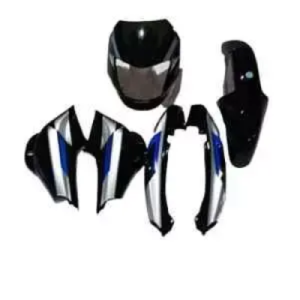 Black Blue Full Body Kit For Bajaj Ct 100 U35