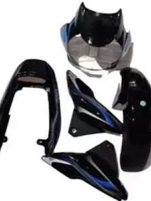Black Blue Full Body Kit For Bajaj Discover 100cc Ui12