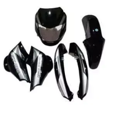 Black Grey Full Body Kit For Bajaj Ct 100 Ui33