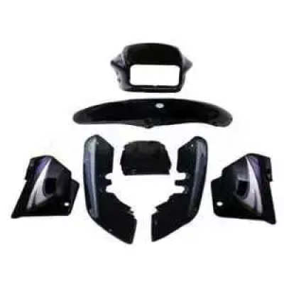 Black Purple Sticker Full Body Kit For Hero Splendor Plus U04
