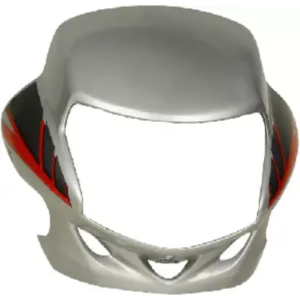 Headlight Visor For Cd Deluxe Motocorp Hf Deluxe Grey Red Uf119d