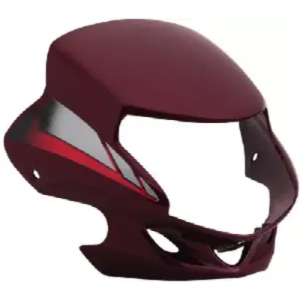 Headlight Visor For Cd Deluxe Motocorp Hf Deluxe Red Uf119c