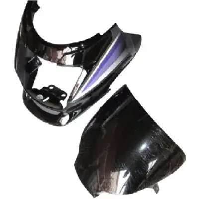 Headlight Visor For Motocorp Super Splendor Black Blue Uf116