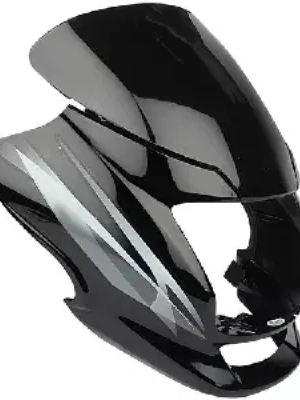 Headlight Visor For Motocorp Super Splendor Black Grey Uf113b