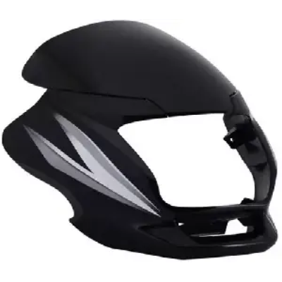 Headlight Visor For Motocorp Super Splendor Black Grey Uf114b