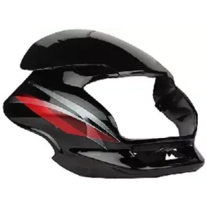 Headlight Visor For Motocorp Super Splendor Black Red Uf113a